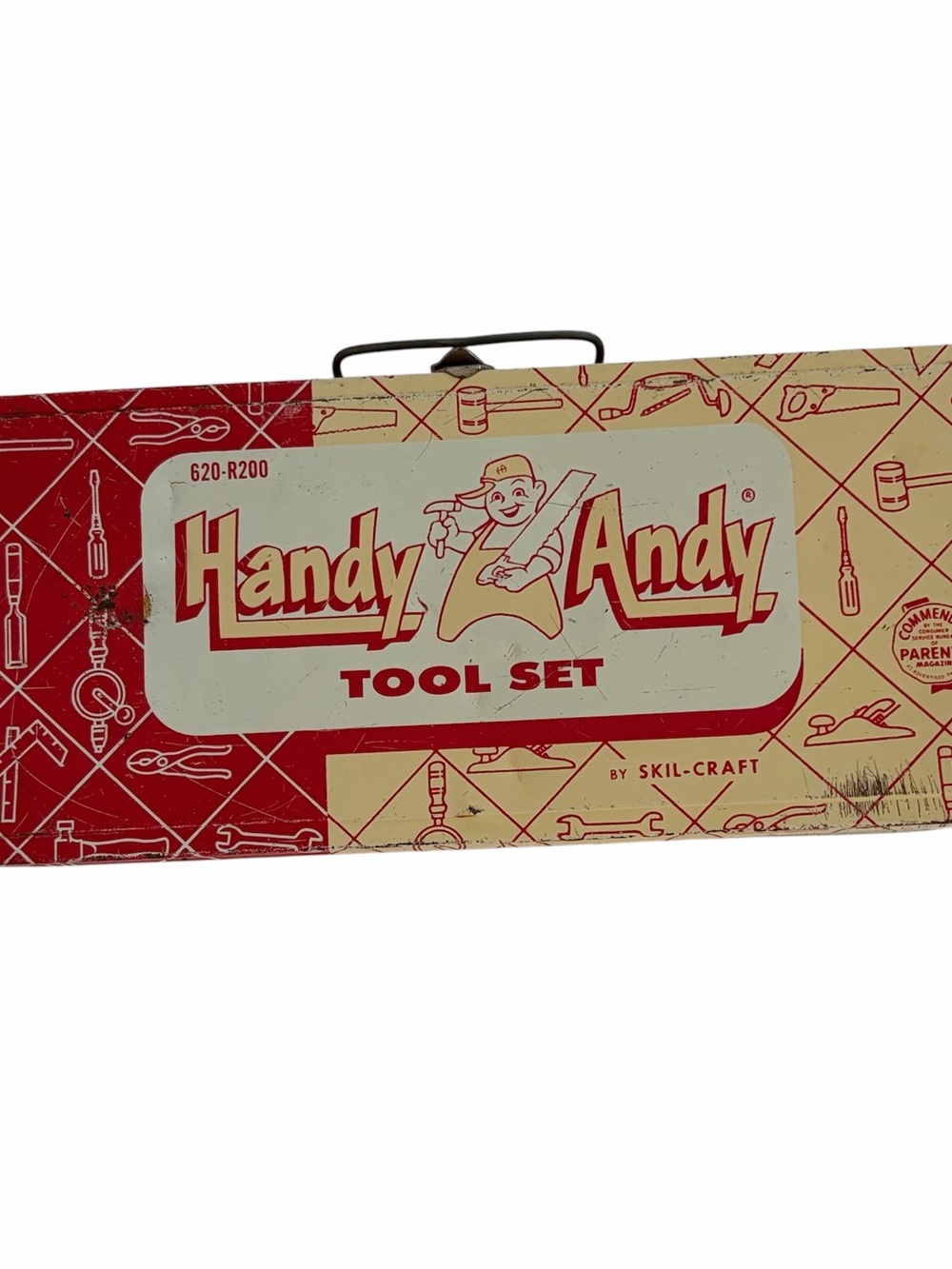 Handy Andy Kids Tool Set - Red and Cream